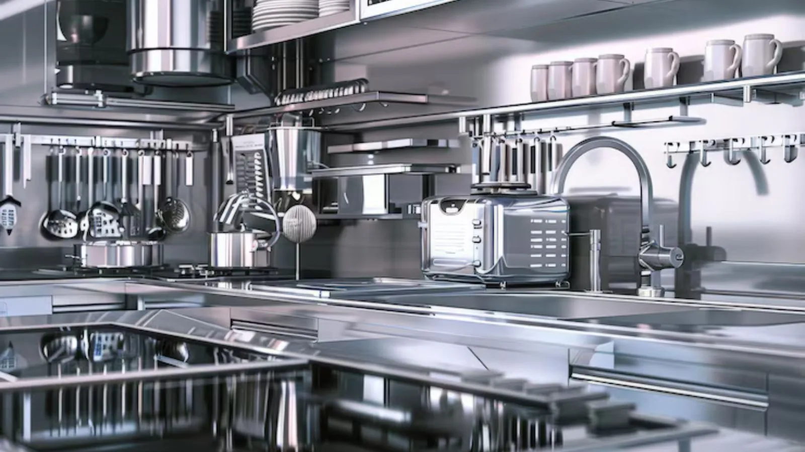 Commercial plumbing service in a kitchen near Upland, CA