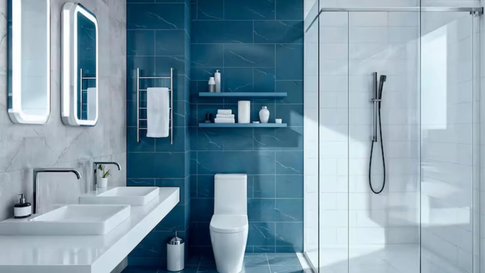 Shower and bathtub installation during a remodel in Upland, CA