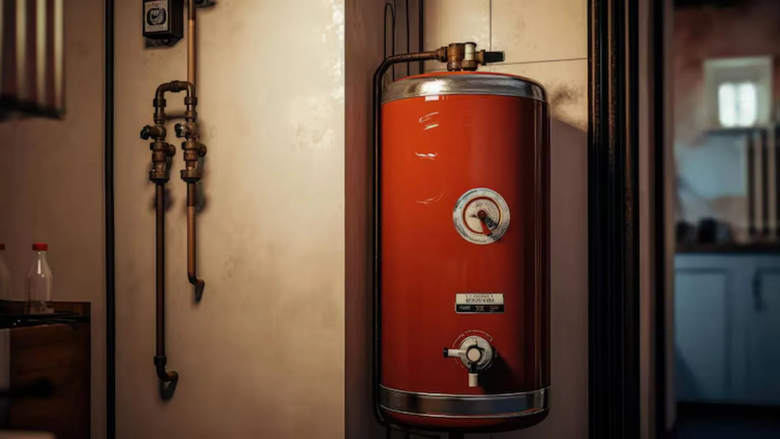 Tank water heater in an Upland, CA garage needing repair